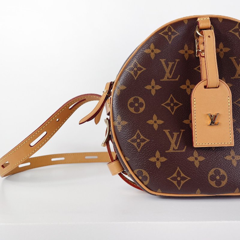 LV Boîte Chapeau Souple MM 圓餅包 老花款-11