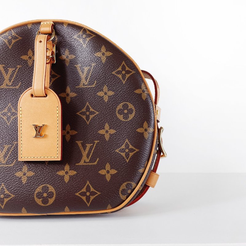 LV Boîte Chapeau Souple MM 圓餅包 老花款-12