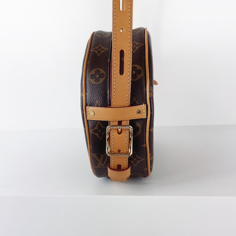 LV Boîte Chapeau Souple MM 圓餅包 老花款-14