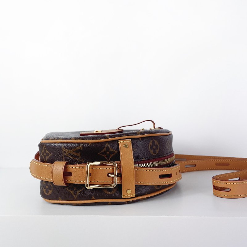 LV Boîte Chapeau Souple MM 圓餅包 老花款-15