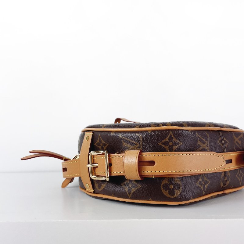 LV Boîte Chapeau Souple MM 圓餅包 老花款-17