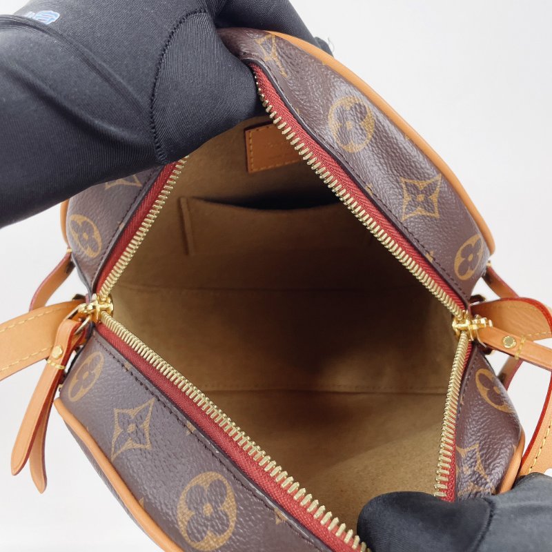 LV Boîte Chapeau Souple MM 圓餅包 老花款-19