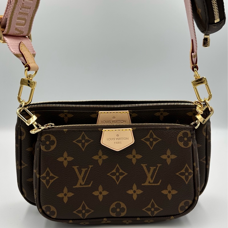 [全新］（歐洲專櫃購入，全新全附） LV Multi Pochette Accessoires(五合一麻將包）-1