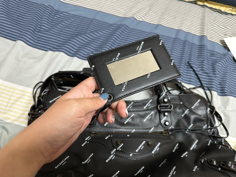 巴黎世家BALENCIAGA-滿版logo機車包-2