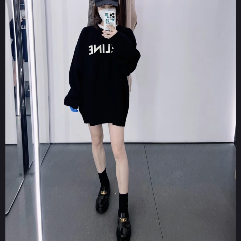 Celine 凱旋門厚底樂福鞋-5