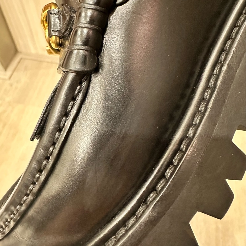 Celine 凱旋門厚底樂福鞋-8