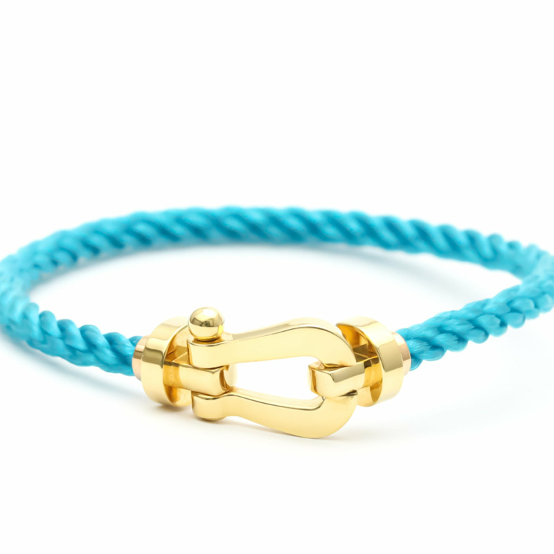 【日本直送】Fred Force 10 大號不銹鋼，黃金 (18K) 無石吊飾手鍊-1