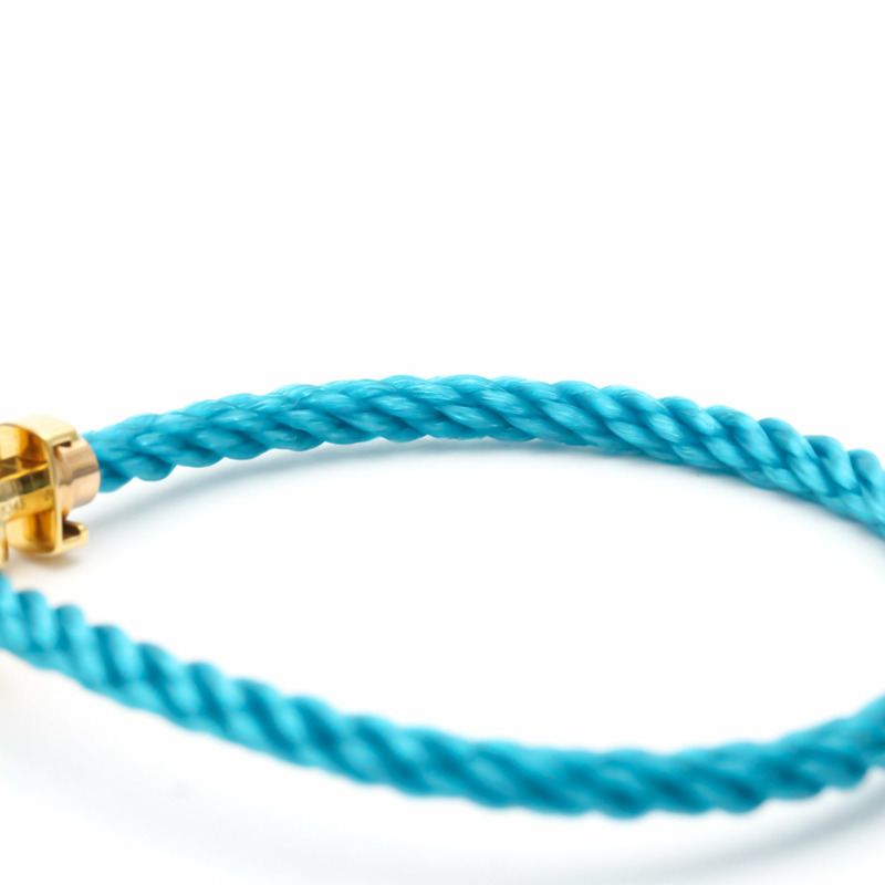 【日本直送】Fred Force 10 大號不銹鋼，黃金 (18K) 無石吊飾手鍊-6