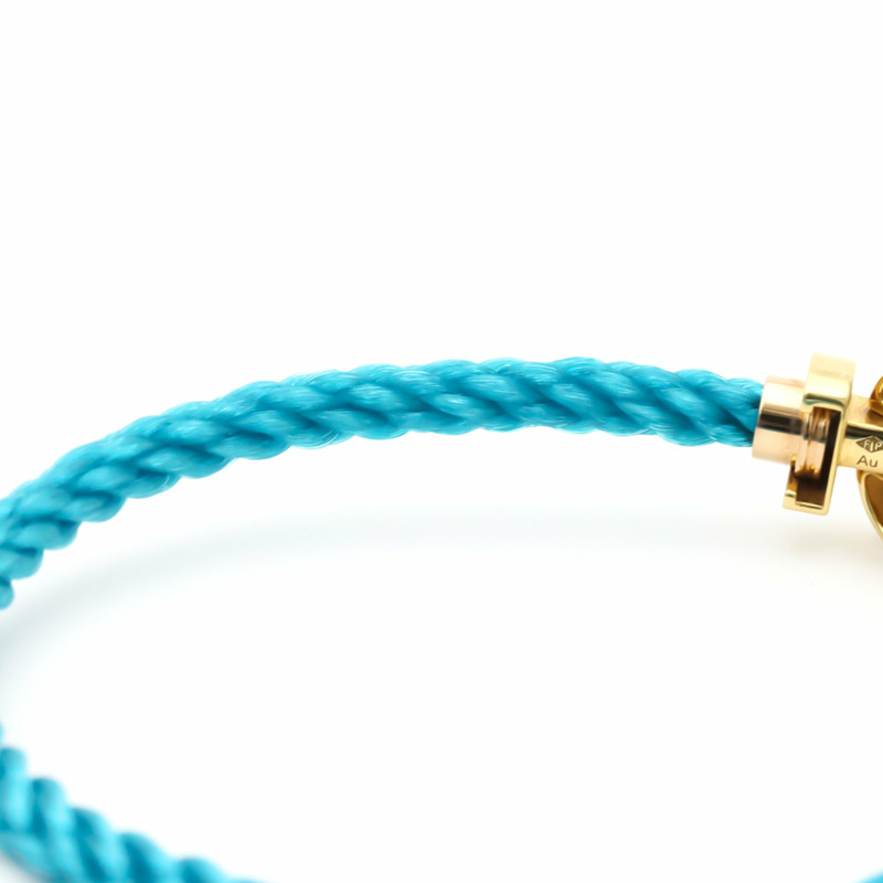 【日本直送】Fred Force 10 大號不銹鋼，黃金 (18K) 無石吊飾手鍊-7