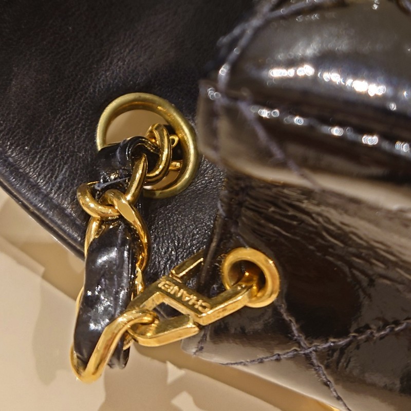 Chanel 漆皮小方胖-4