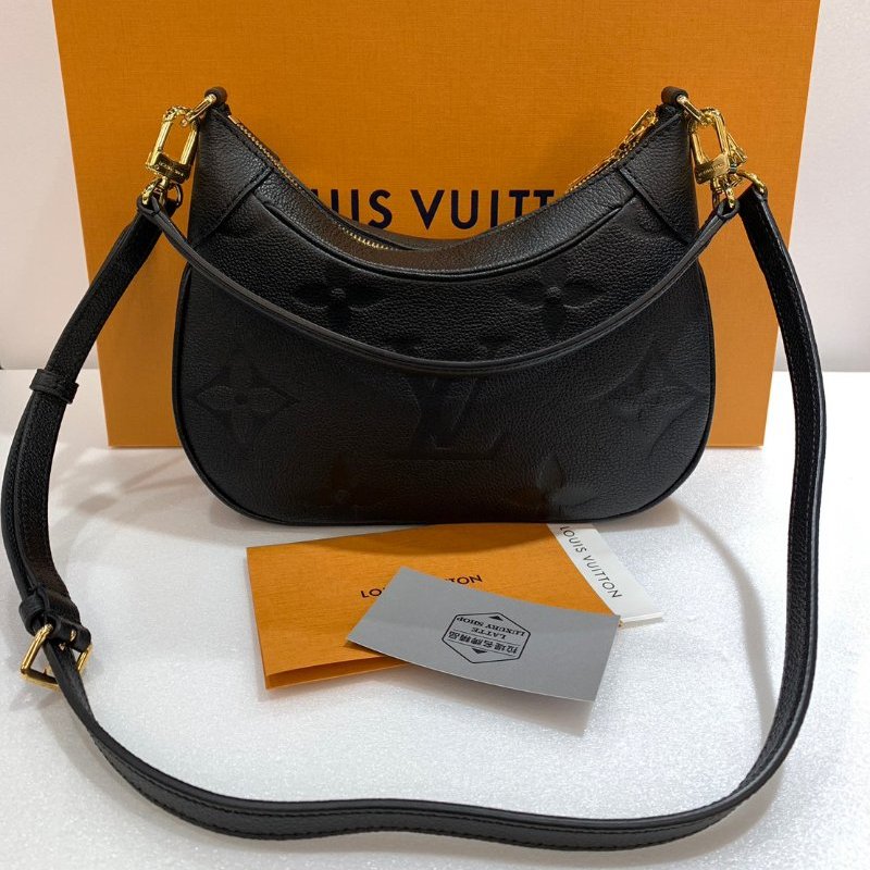 LV 全皮壓紋 牛角包/肩背包/斜背包/手提包/側背包 M46002 95成新-3
