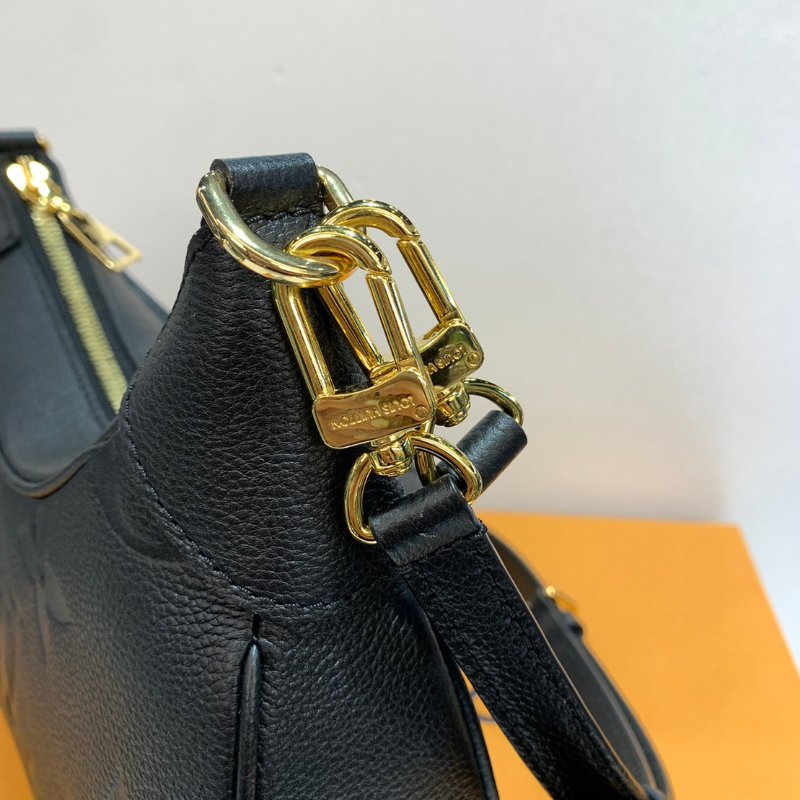 LV 全皮壓紋 牛角包/肩背包/斜背包/手提包/側背包 M46002 95成新-5
