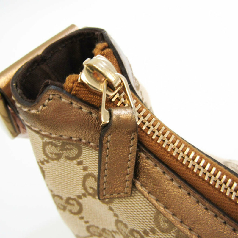 【日本直送】Gucci GG Canvas 181092 女士 GG 帆布皮革單肩包米色-5