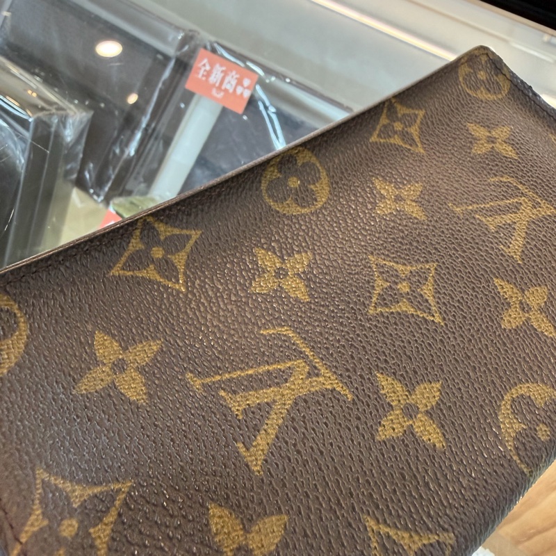 Louis Vuitton M60825原花焦糖內裡對開6卡長夾-22
