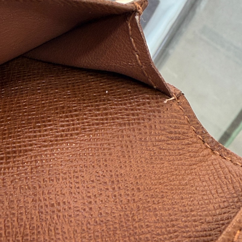 Louis Vuitton M60825原花焦糖內裡對開6卡長夾-29