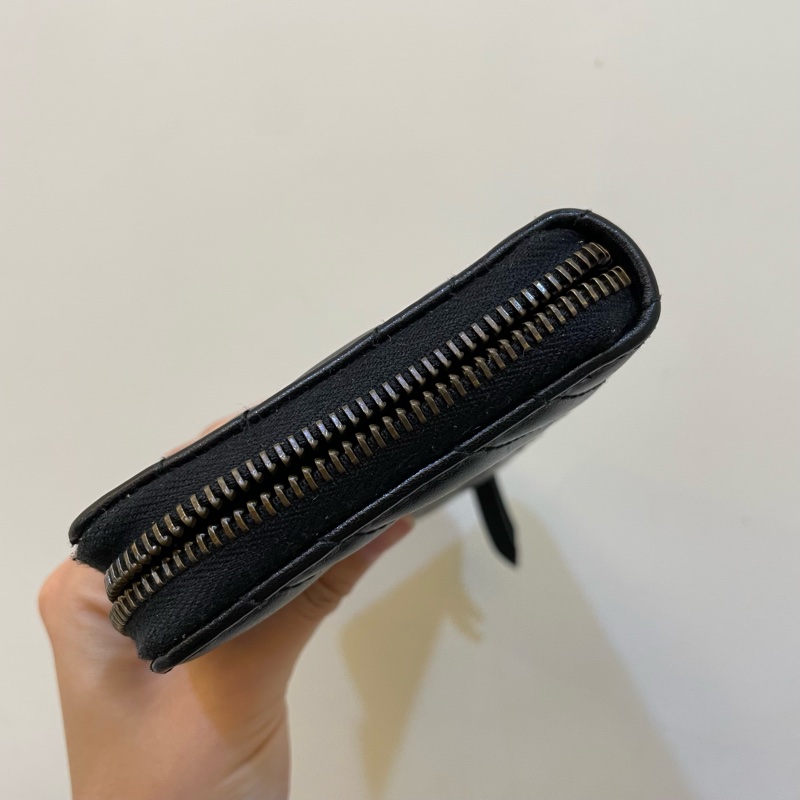 Gucci黑金雙G marmont 長夾-8