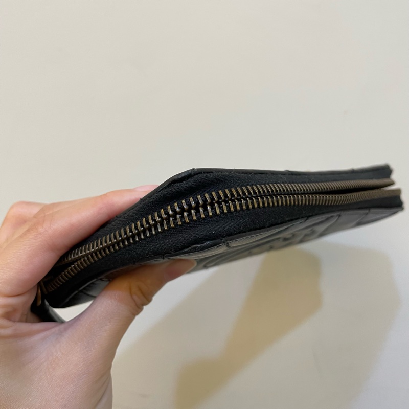 Gucci黑金雙G marmont 長夾-16