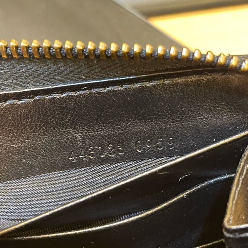 Gucci黑金雙G marmont 長夾-21