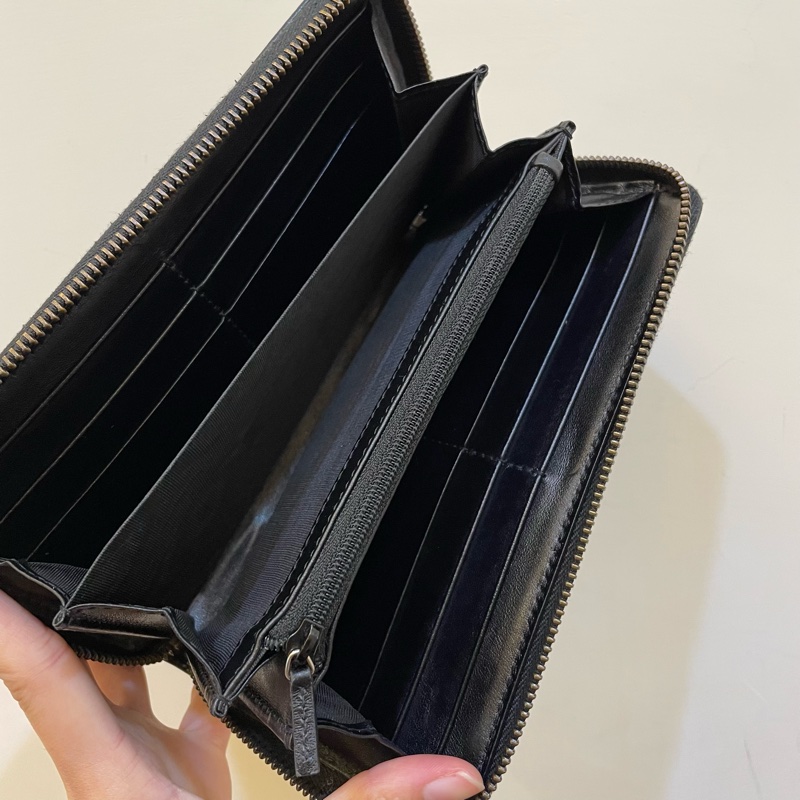 Gucci黑金雙G marmont 長夾-2