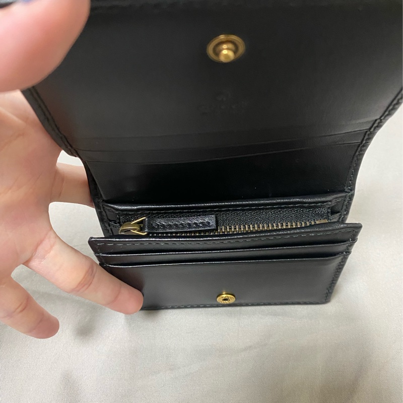 Gucci Marmont 黑色對折短夾-10