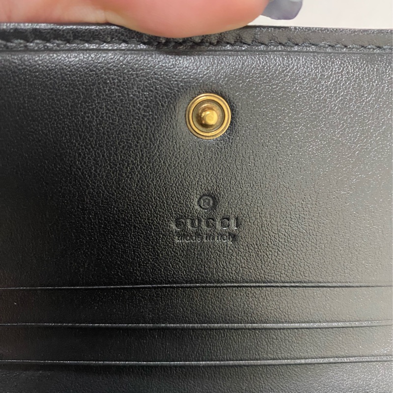 Gucci Marmont 黑色對折短夾-20