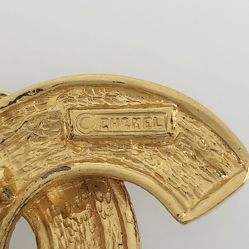 Chanel vintage香奈兒復古超美明星款中性款經典款菱格紋cc標誌金色古董腰鍊 腰鏈 腰帶-7