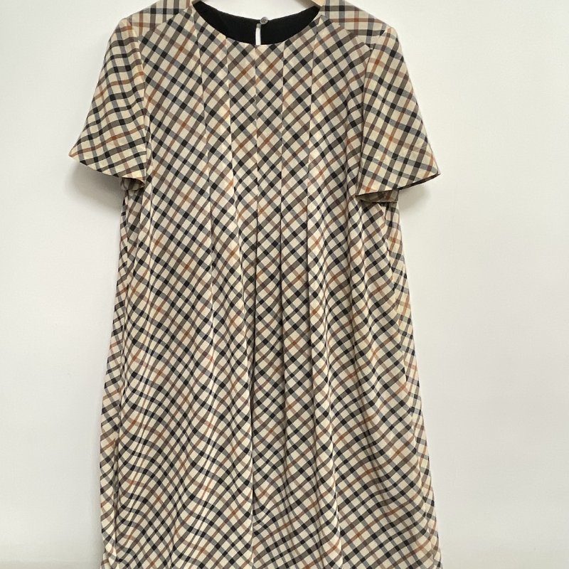 專櫃 DAKS 格子/黑/雙面穿/套裝/連身-0