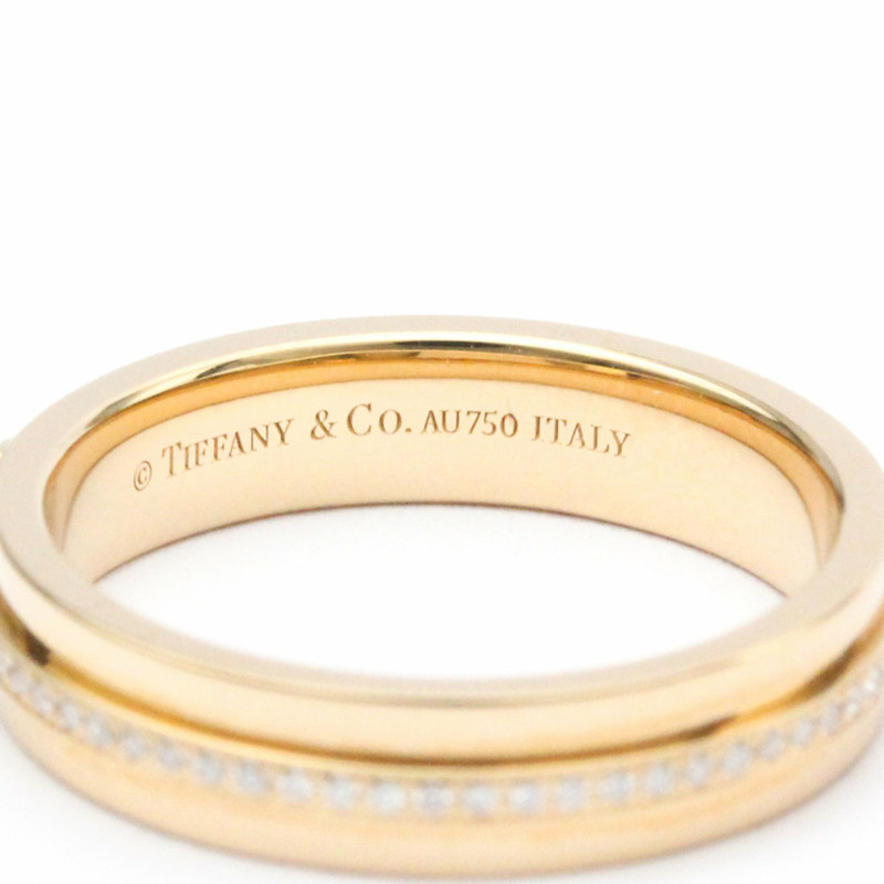 【日本直送】拋光 TIFFANY T TWO 窄鑽戒指 18K 玫瑰金 BF560635-6