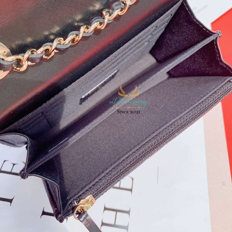 CHANEL 23C Trendy CC MINI WOC 晶片款浮雕LOGO包-4