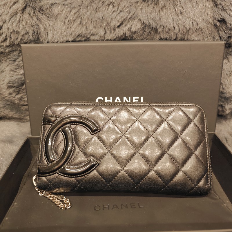 日本帶回香奈兒vintage 康朋長夾，絕版品出清-0