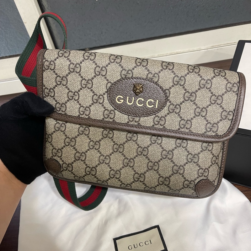 Gucci虎頭腰包（近全新❗️甜甜價出售❗️只有一個喔～）-17