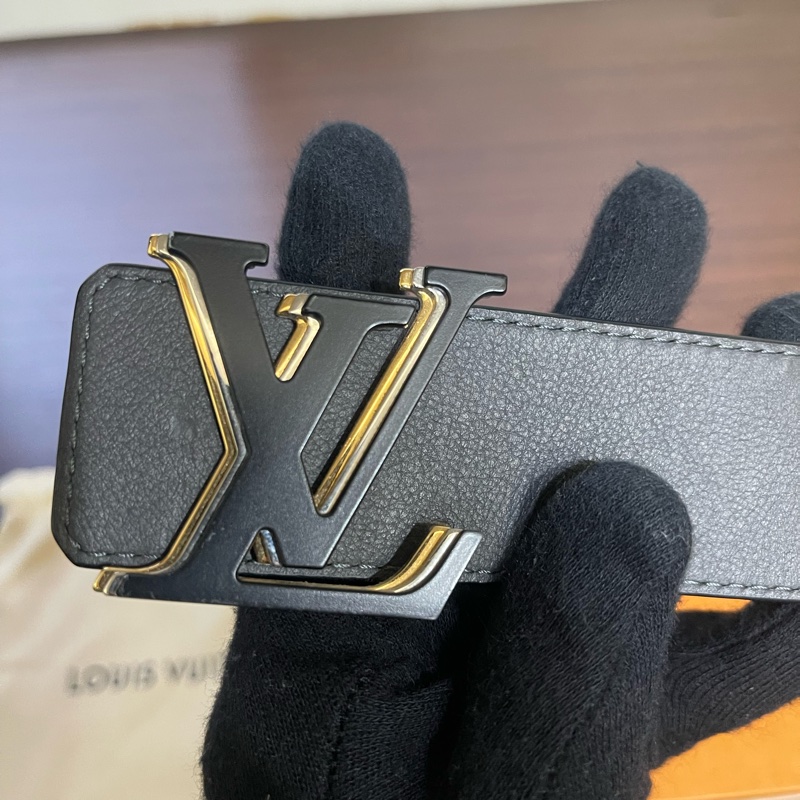 Lv雙面Logo皮帶（臺灣專櫃購入 配件齊全❗️）-5