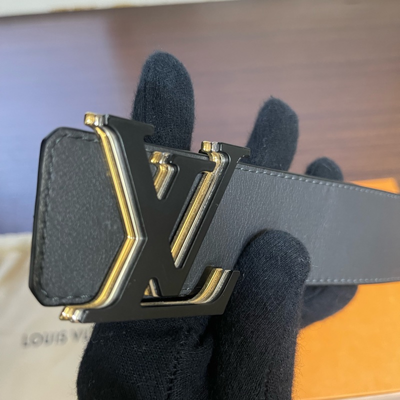 Lv雙面Logo皮帶（臺灣專櫃購入 配件齊全❗️）-6