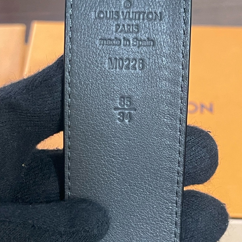 Lv雙面Logo皮帶（臺灣專櫃購入 配件齊全❗️）-11