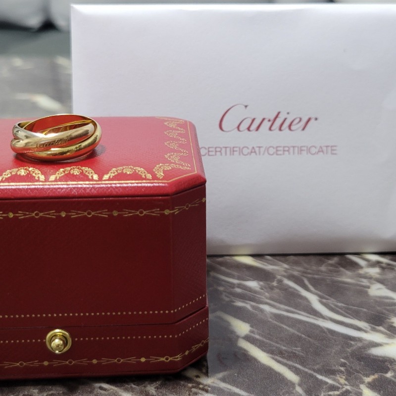Cartier 卡地亞三環戒 56號-3