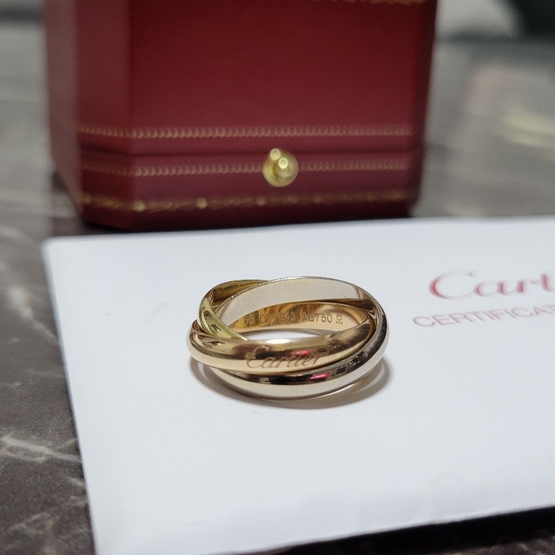 Cartier 卡地亞三環戒 56號-4