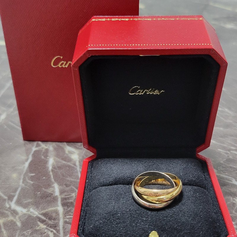 Cartier 卡地亞三環戒 56號-11