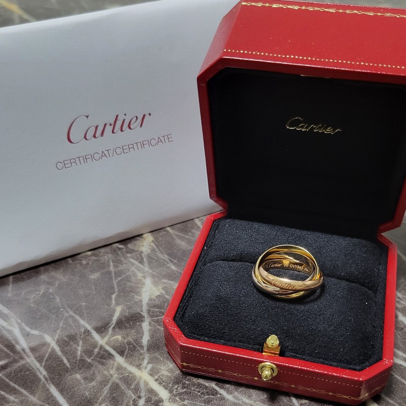 Cartier 卡地亞三環戒 56號-14