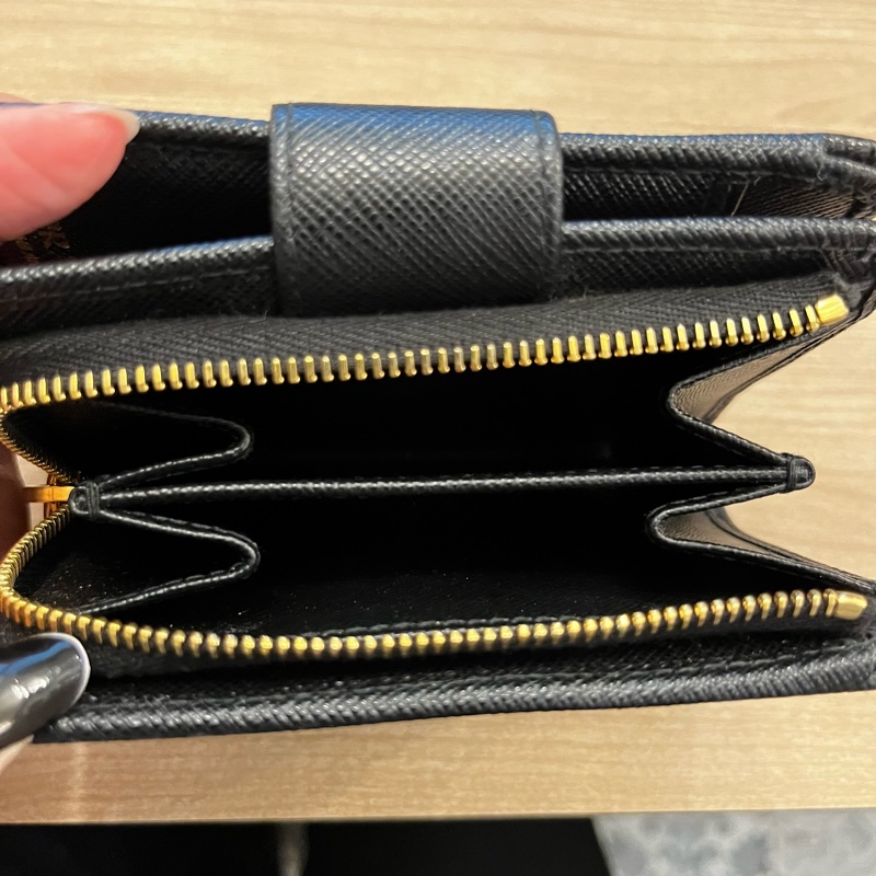 Prada 拉鍊零錢 皮夾 牛皮-14