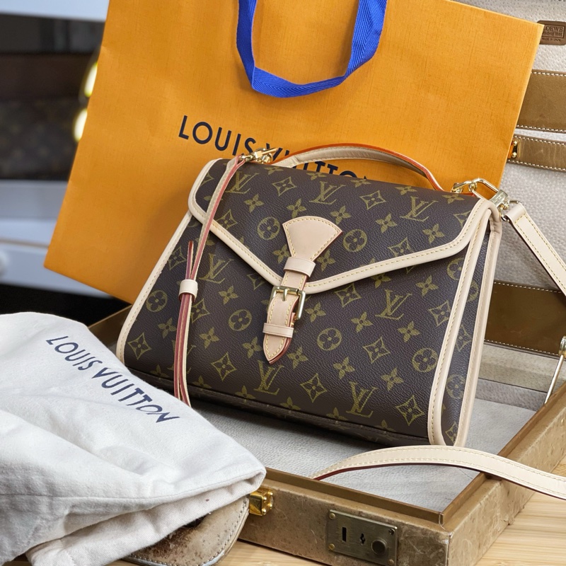 已售純欣賞❌Louis Vuitton 老花IVY郵差公文包💡原廠配皮更換-2