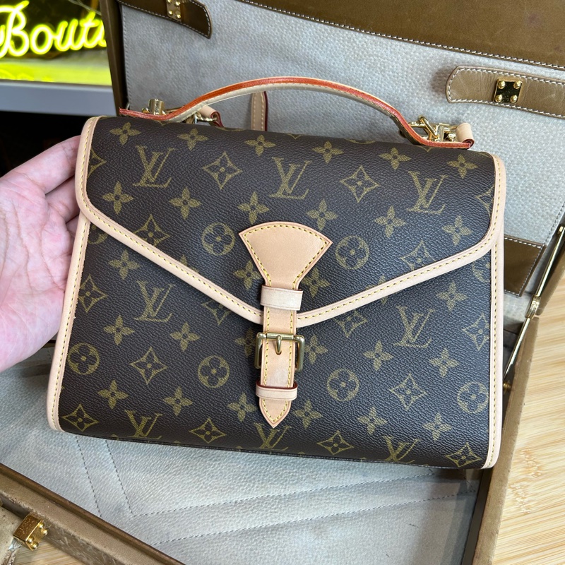 已售純欣賞❌Louis Vuitton 老花IVY郵差公文包💡原廠配皮更換-3
