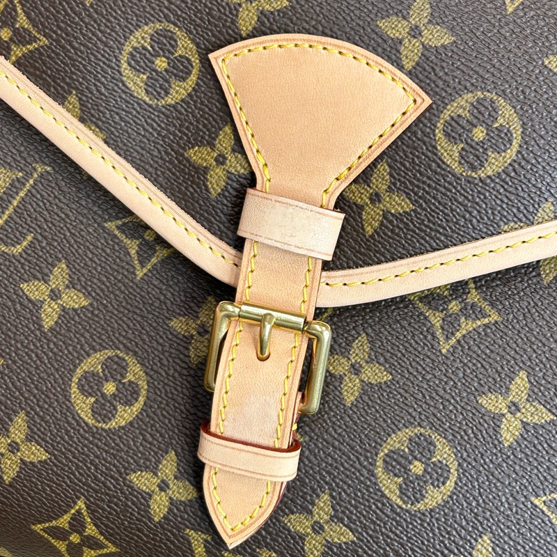 已售純欣賞❌Louis Vuitton 老花IVY郵差公文包💡原廠配皮更換-4