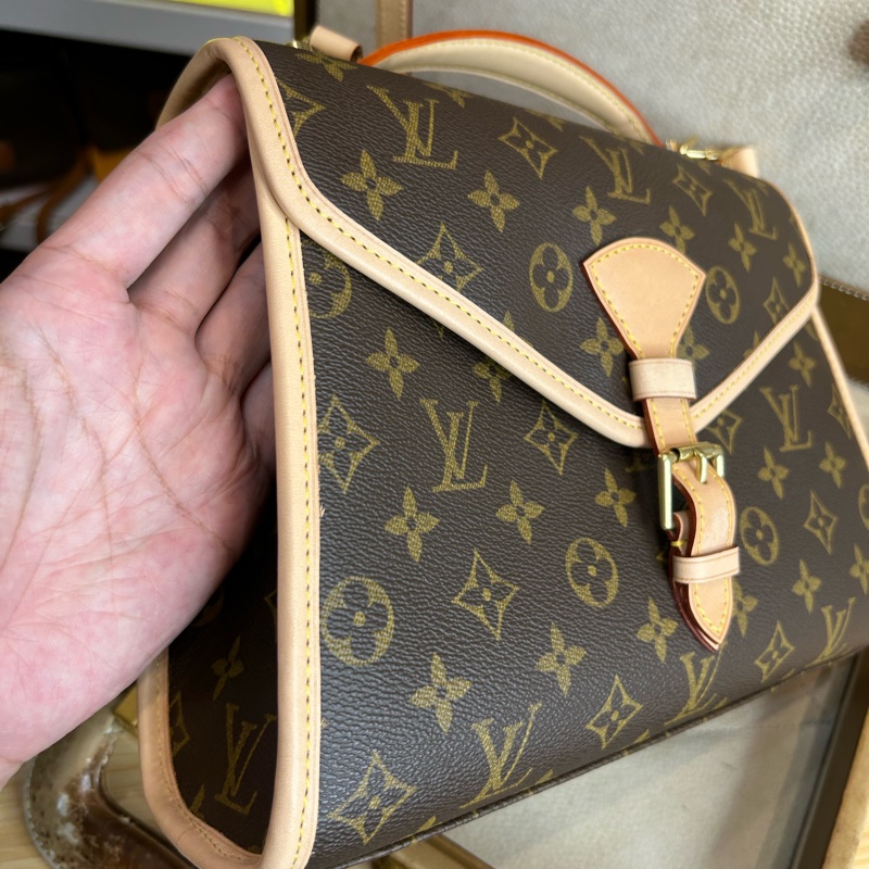 已售純欣賞❌Louis Vuitton 老花IVY郵差公文包💡原廠配皮更換-5