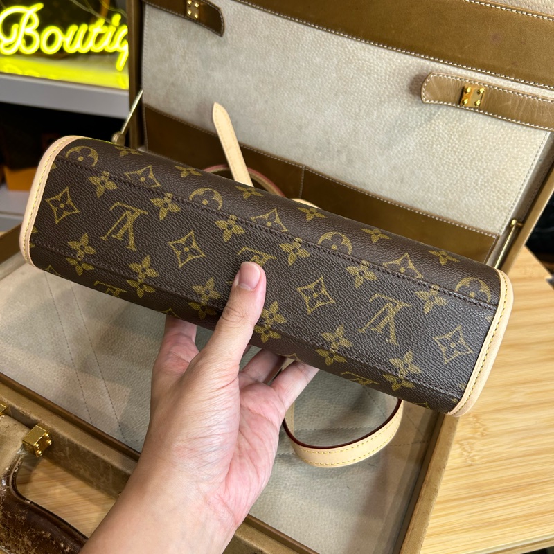 已售純欣賞❌Louis Vuitton 老花IVY郵差公文包💡原廠配皮更換-9