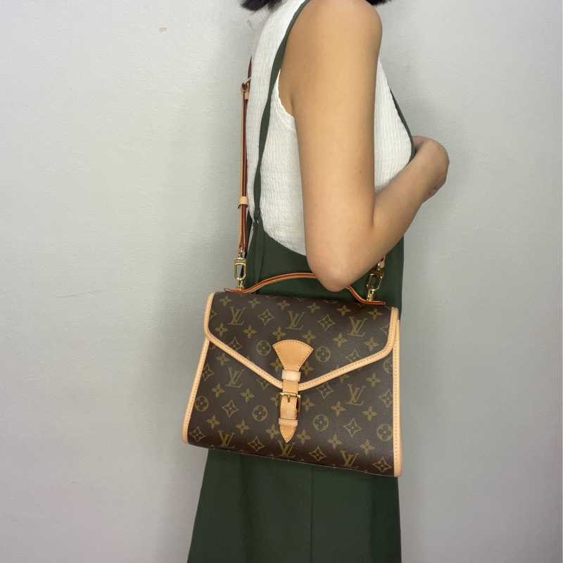 已售純欣賞❌Louis Vuitton 老花IVY郵差公文包💡原廠配皮更換-1