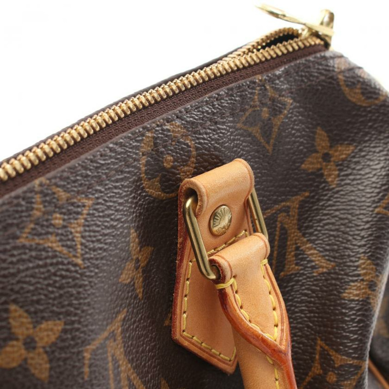 【日本直送】 中古LOUIS VUITTON[B]Speedy 肩帶 25 老花 手包 PVC 皮革 棕色 兩用款-7