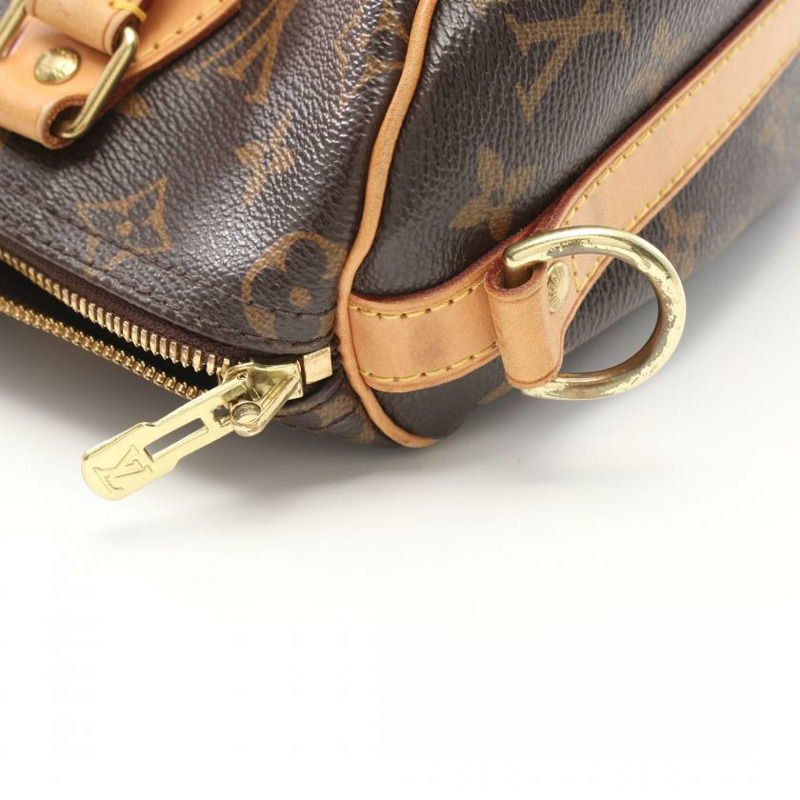 【日本直送】 中古LOUIS VUITTON[B]Speedy 肩帶 25 老花 手包 PVC 皮革 棕色 兩用款-8