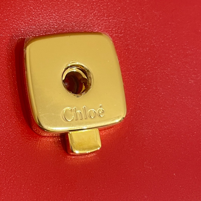 Chloe mini C  裸膚紅撞色款-9