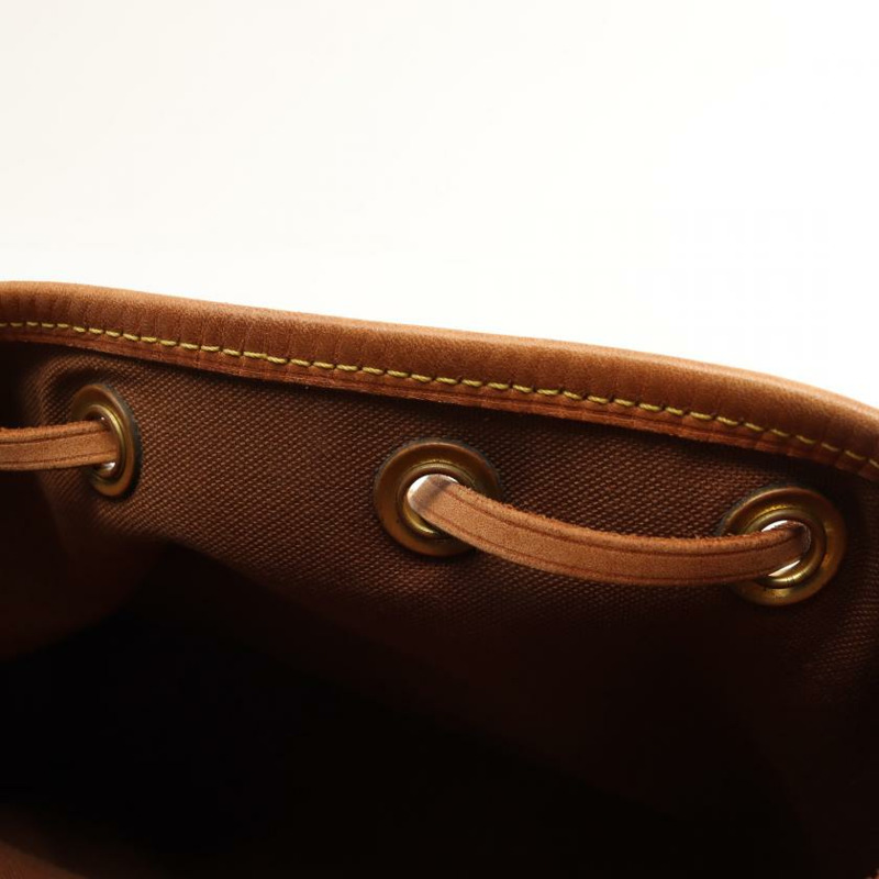   【日本直送】 中古LOUIS VUITTON[B]迷你 Montsouris 老花雙肩包 PVC 真皮 棕色-7