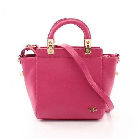 【日本直送】 中古GIVENCHY[B]HDG 真皮手提包 粉色 兩用款